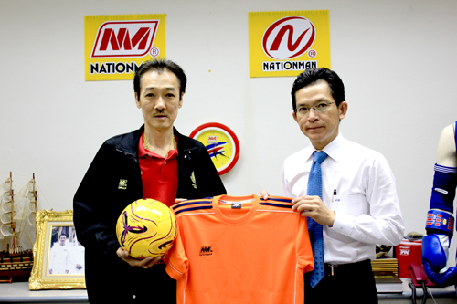 Nationman Sponsors Sports Equipment for Sisaket United